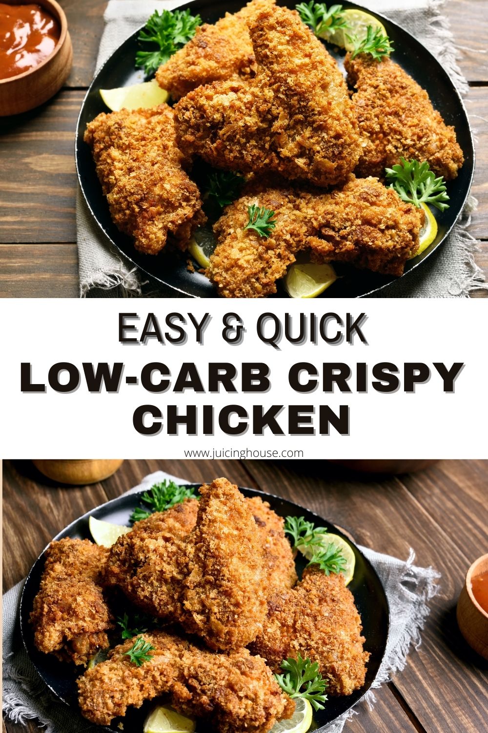 Easy and Quick Low-Carb Crispy Chicken